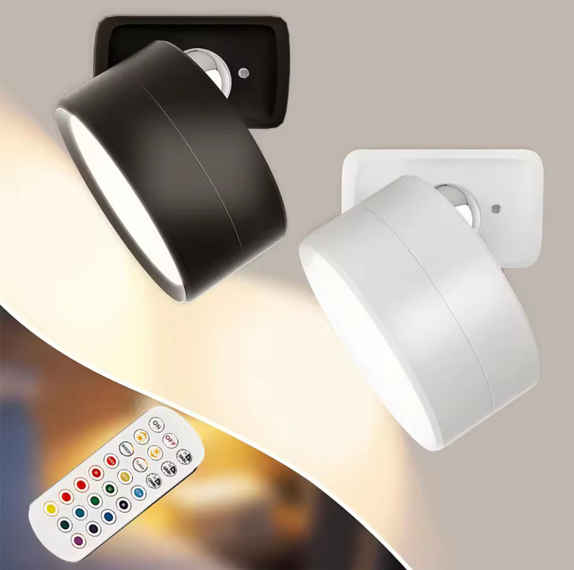 Double Head Led Wall Lamp With Magnetic Holder, 360° Rotatable For Bedroom Reading Lamp, Portable Night Light Double Head Led Wall Lamp With Magnetic Holder, 360° Rotatable For Bedroom Reading Lamp, Portable Night Light